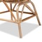 Baxton Studio Jayden Modern Bohemian White Fabric Upholstered and Natural Brown Finished Rattan Accent Chair 205-12693 - alternate 4